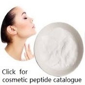 Cosmetic peptide catalogue